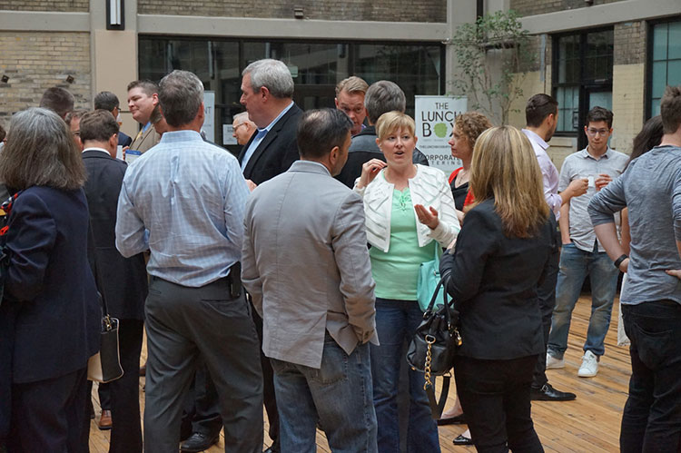 Attendees network at the National Small Business Festival. Photo courtesy Craig Turner.