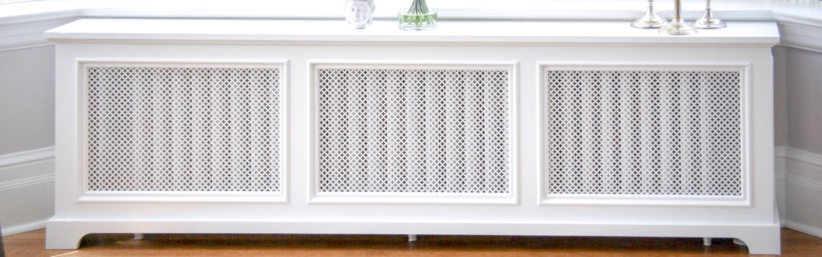 Fichman Furniture in Holland, N.Y., manufactures customized radiator covers, like this one.