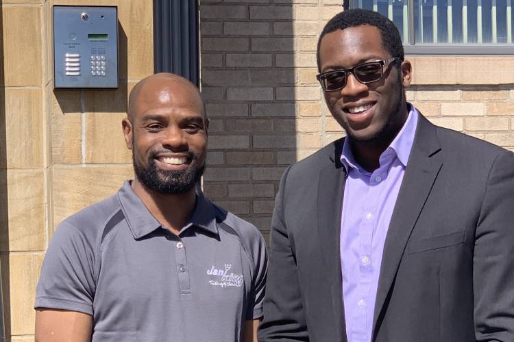 PathStone business development officer Terron Grant helped Jani-King franchise owner Antoine Jackson achieve his entrepreneurial goals.