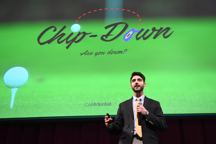 Bernard Cohen of Chip-Down during U.B.'s 2017 Panasci Competition