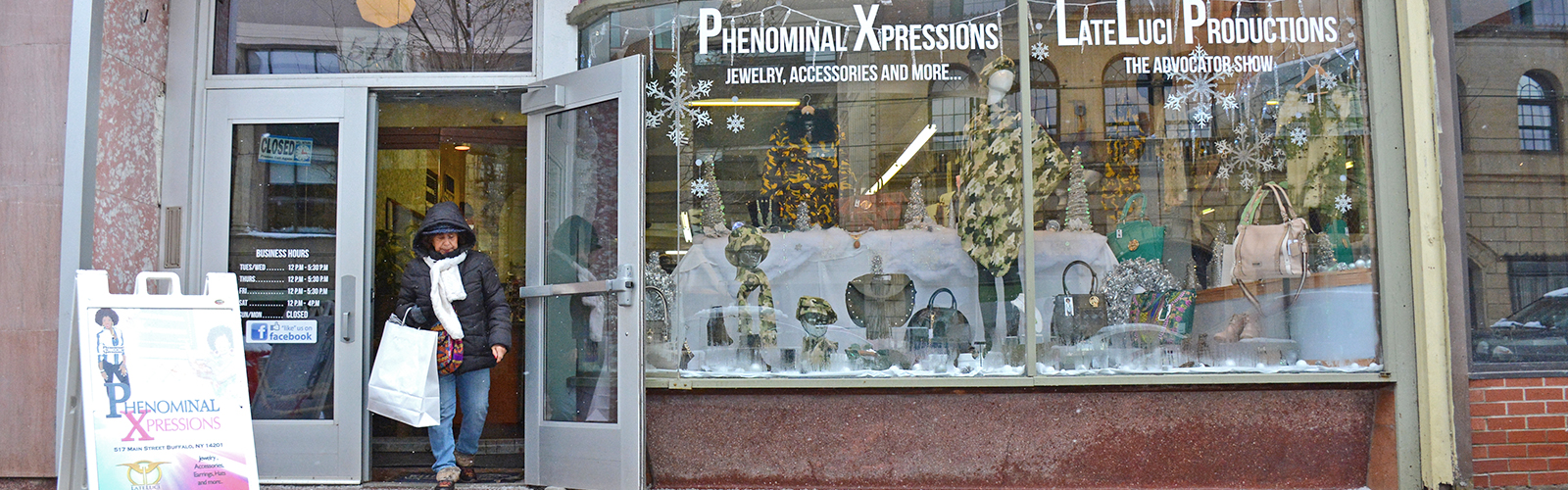 The exterior of Phenominal Xpressions, 515 Main St., Buffalo. 