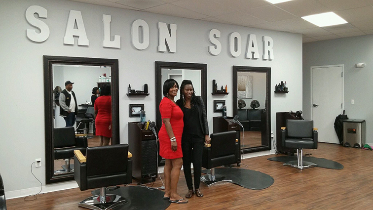 Kenchata Carter opened Salon Soar, a hair salon in Buffalo, N.Y.