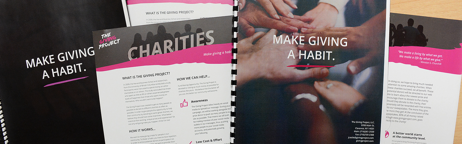 The Giving Project helps partner charities with high-profile companies and individuals to increase fundraising goals.