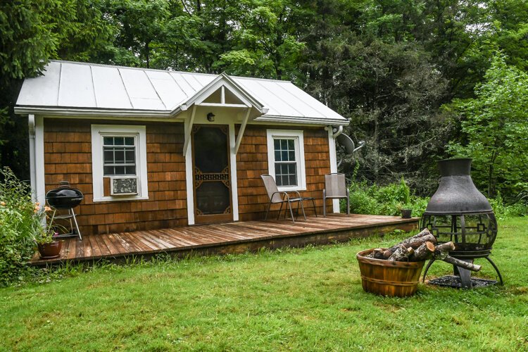 The first tiny home at Castle Campus is available for rent. 