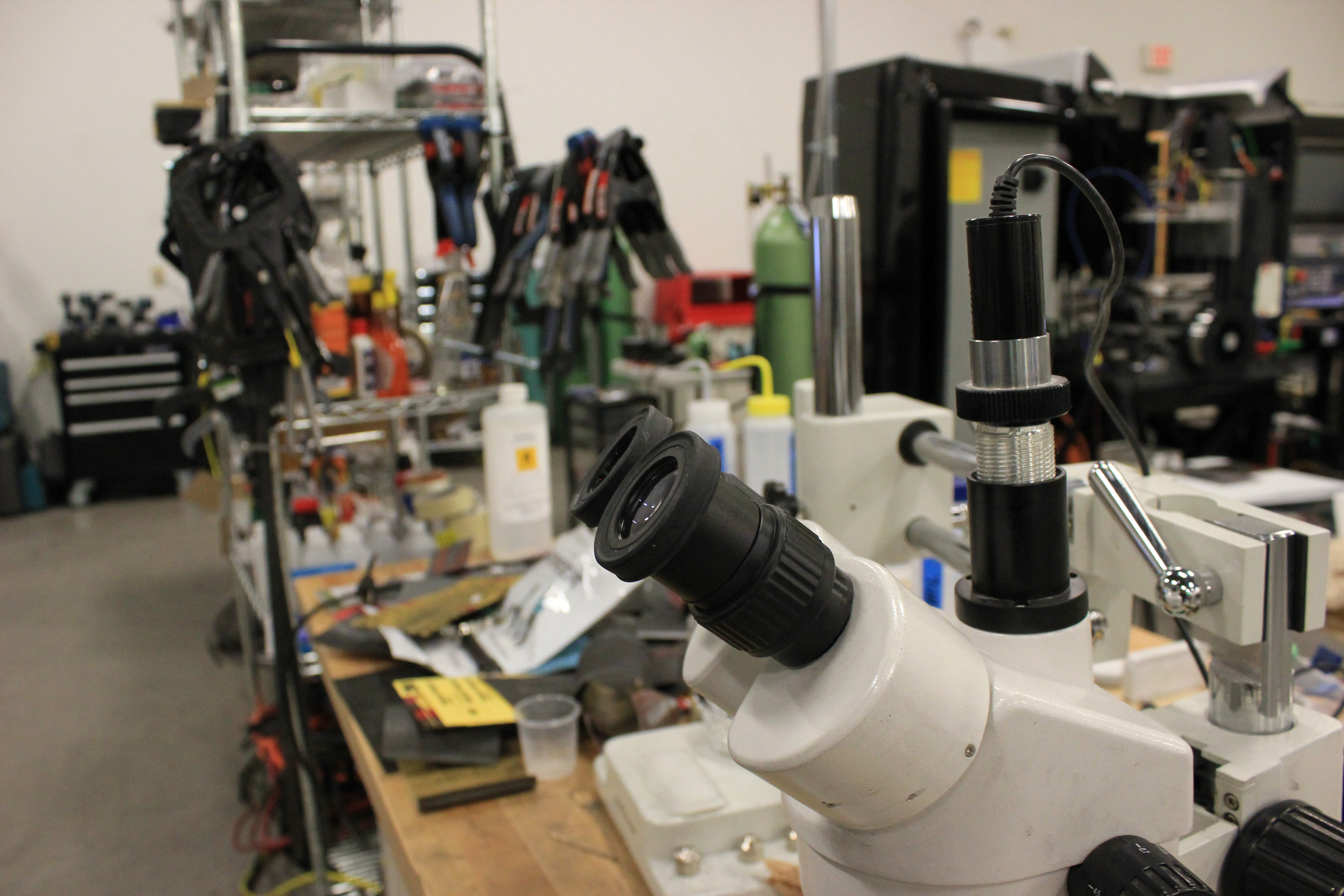 A wide array of machines and materials are put to use at Vader Systems.