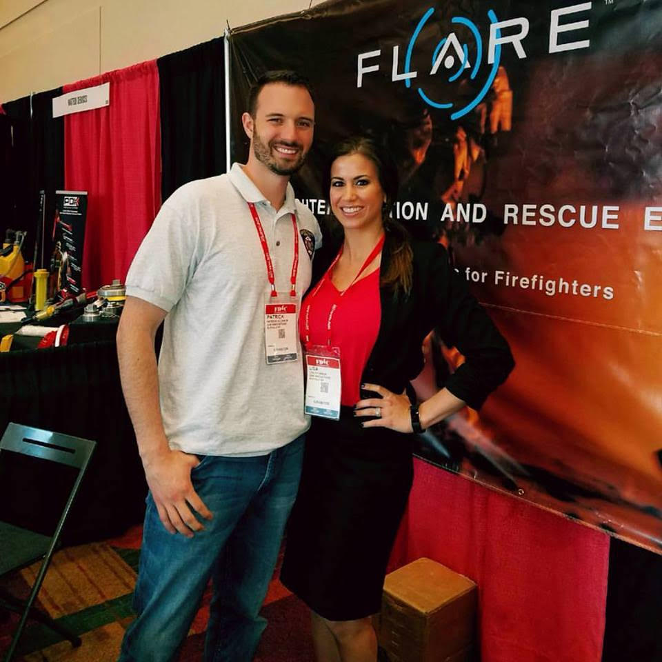 3AM Innovation's Patrick O'Connor and his wife Lisa at the Fire Department Instructors Conference.