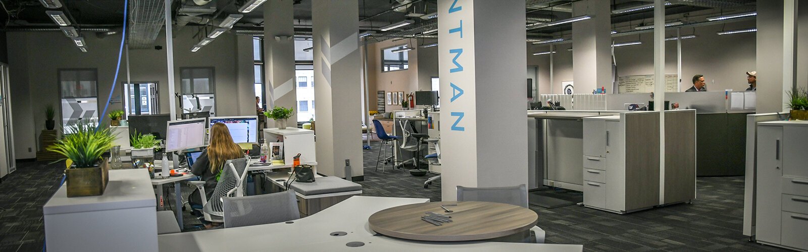 The second floor of the Brisbane building, where Pointman's 50-person team is growing strong. 