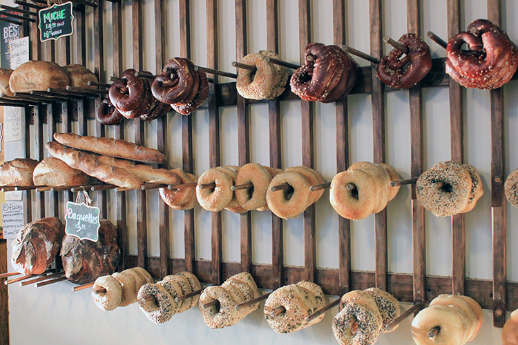BreadHive’s bagels are all shaped by hand.