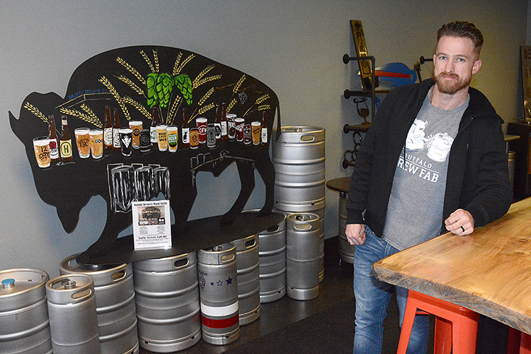 Brandon Farrell, owner of Buffalo Brew Fab.