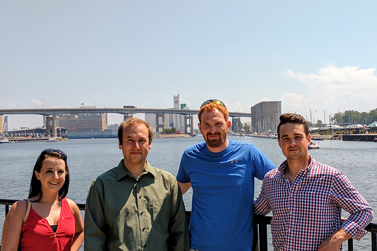 The Dimien team: Rachael Killion, Sean Depner, Brian Schultz, and Edward Donowick.