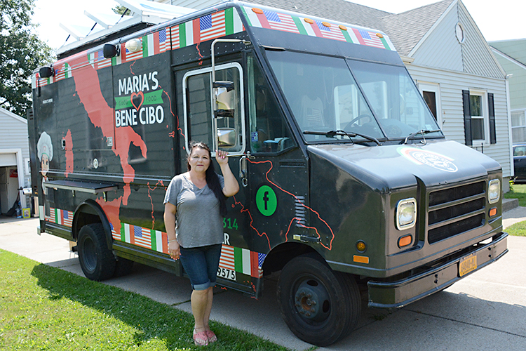 Maria Frayne, owner of Maria’s Bene Cibo, specializes in Italian/American food. 