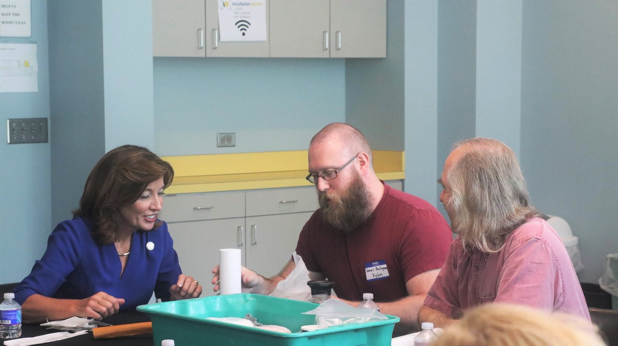 Lt. Gov. Kathy Hochul gets an introduction to entrepreneurs at IncubatorWorks