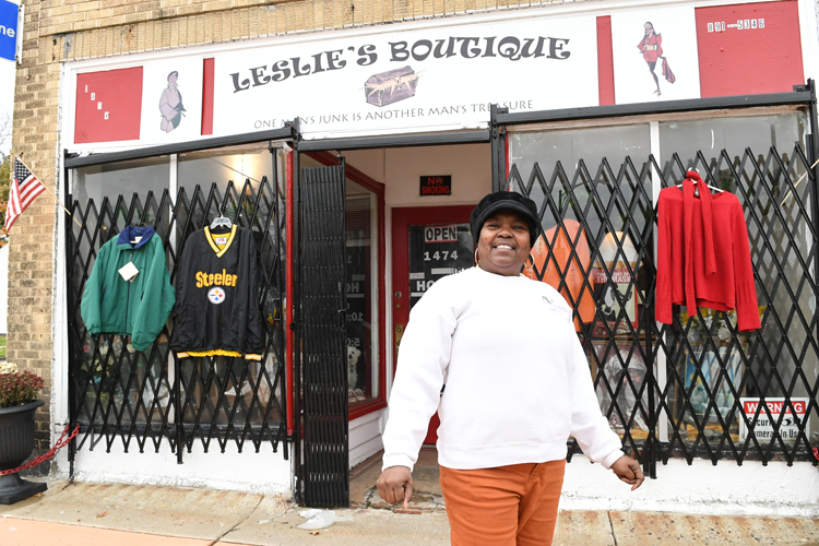 Miss Leslie of Leslie's Boutique on Fillmore Avenue