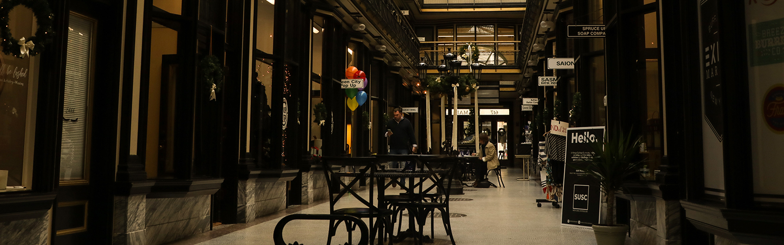 The Queen City Pop Up in Buffalo's Market Arcade.