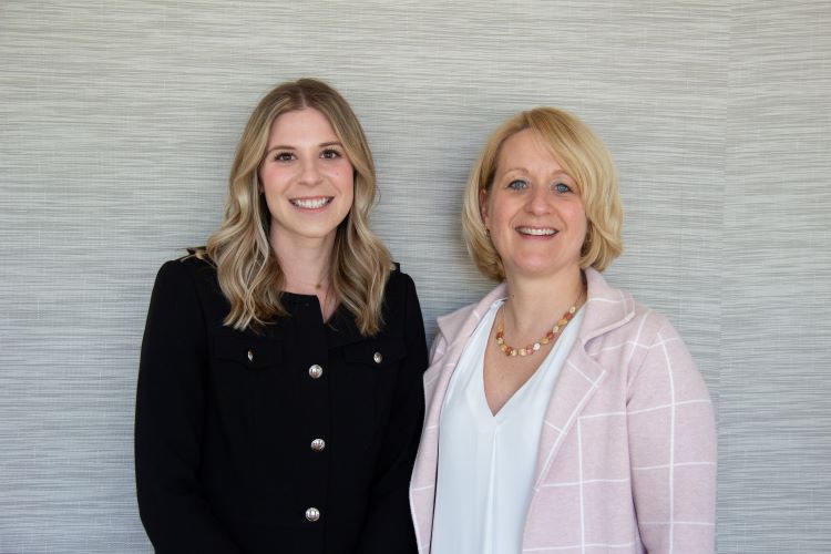 Olivia Hill, business development specialist, and Carolyn Powell, director of business development, international, help Canadian and other business owners relocate to Western New York.