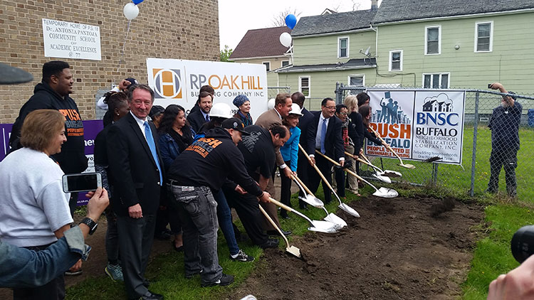 Groundbreaking at Public School 77. Photo courtesy Courtesy PUSH Buffalo