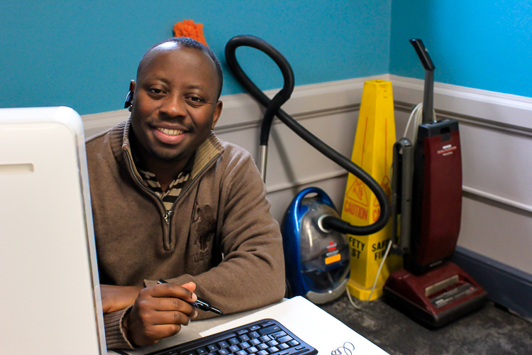 Rubens Mukunzi founded Madiba Janitorial Services to provide refugees with employment opportunity in Buffalo.