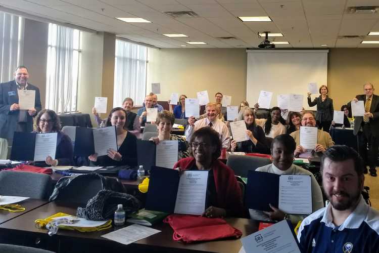 Small-business owners at one of the many programs the SBA Buffalo office offers.