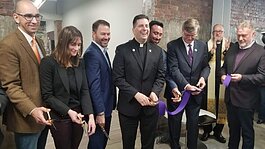 The opening of TReC in late 2019. Patrick Whalen is at the far right.
