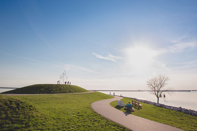 Lake Erie waterfront, Photo by Lindsay DeDario.