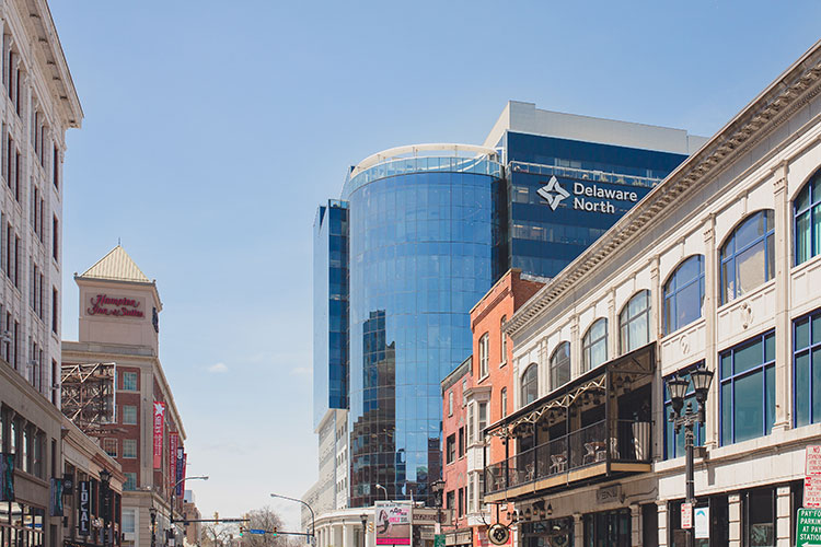 Delaware Avenue in downtown Buffalo. Photo by Lindsay DeDario.