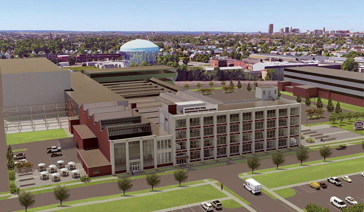 Rendering of the WNY Workforce Training Center